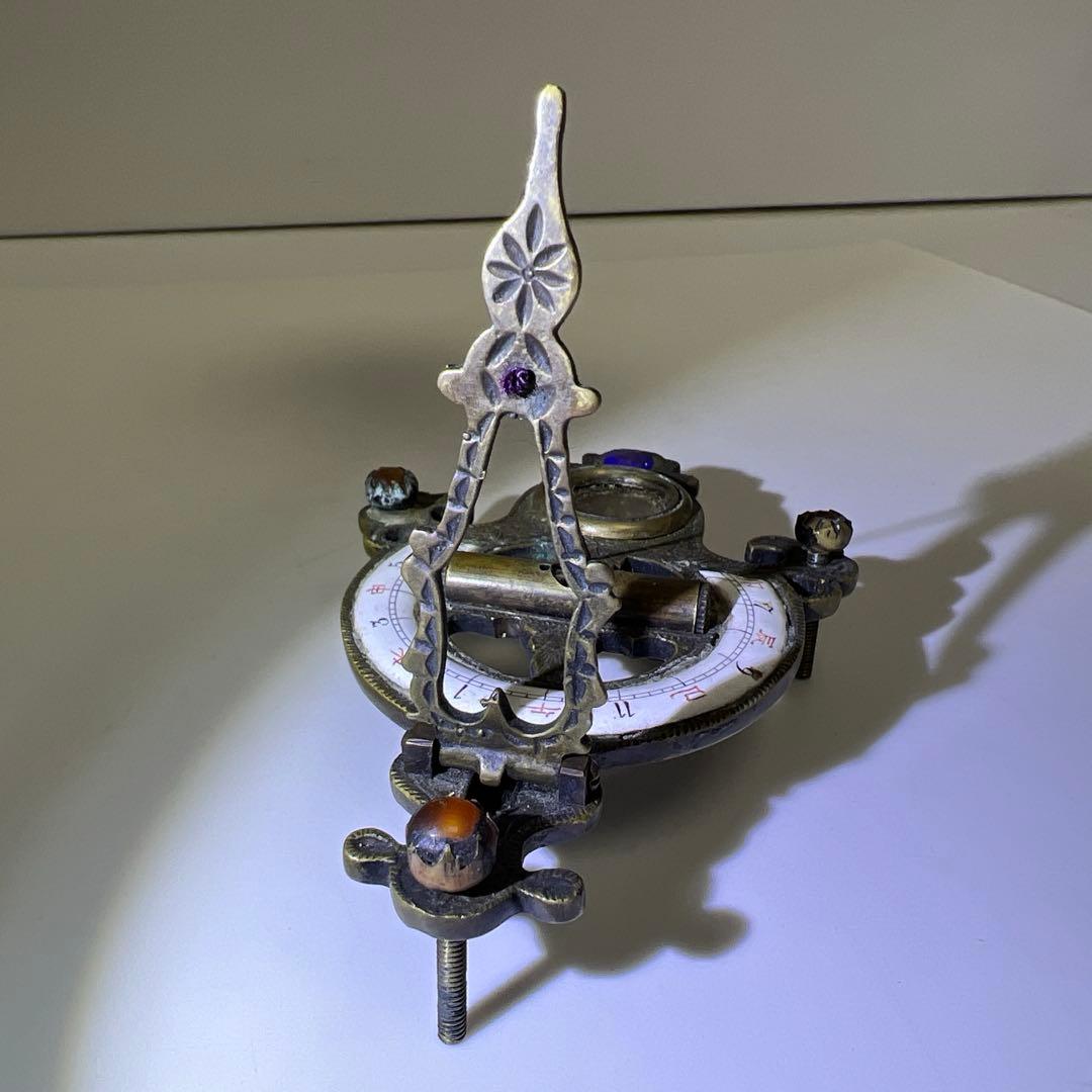 中国古玩　日時計　115g 東Y8-0210☆2Fトヒオオ