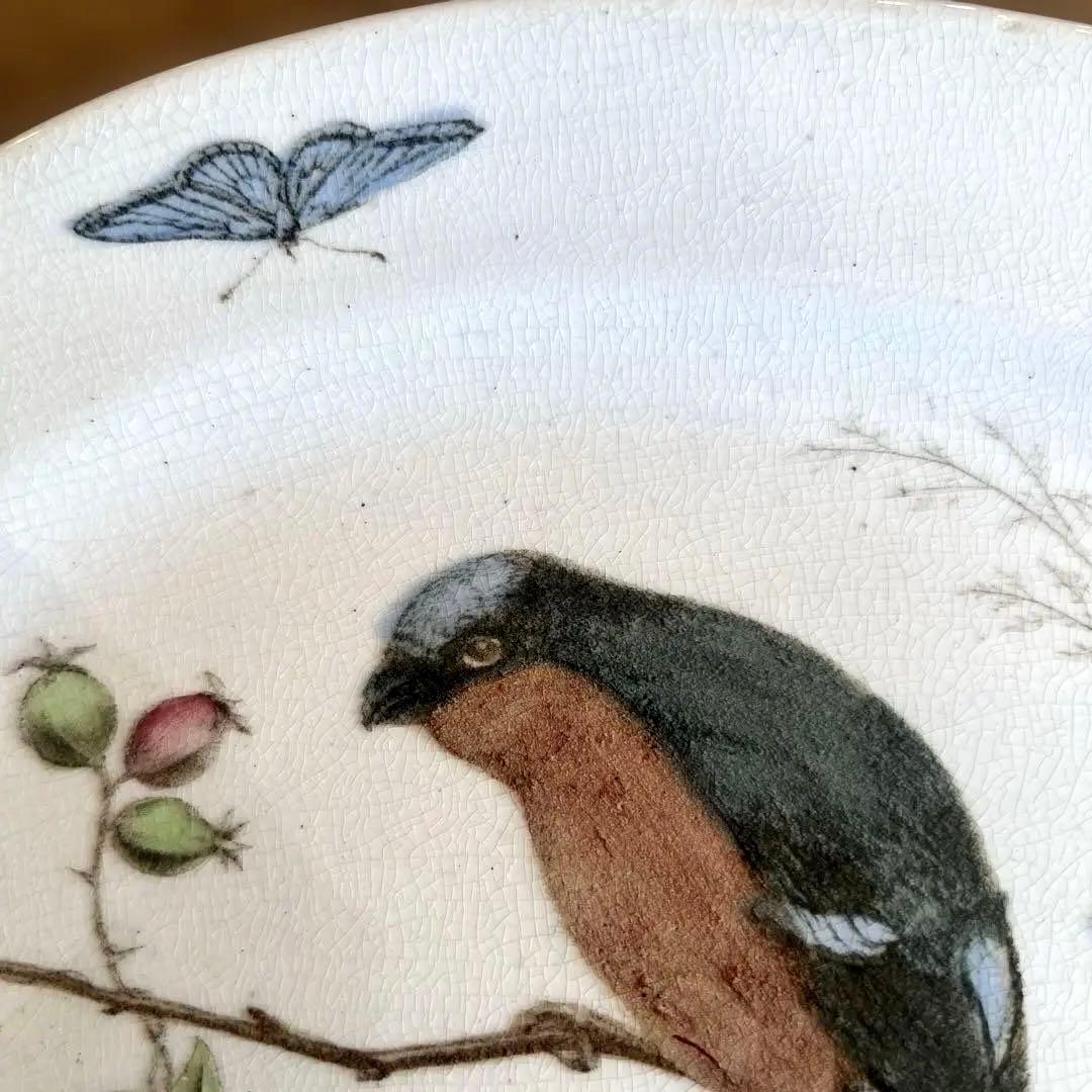 希少アンティーク　ジョン・モードロック・ロビン・プレート1800年代後半