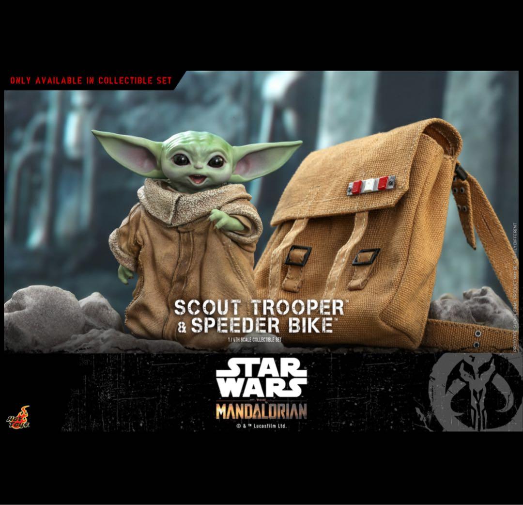 【美品・ホットトイズ】 マンダロリアン　スカウト・トルーパー　スピーダー・バイク