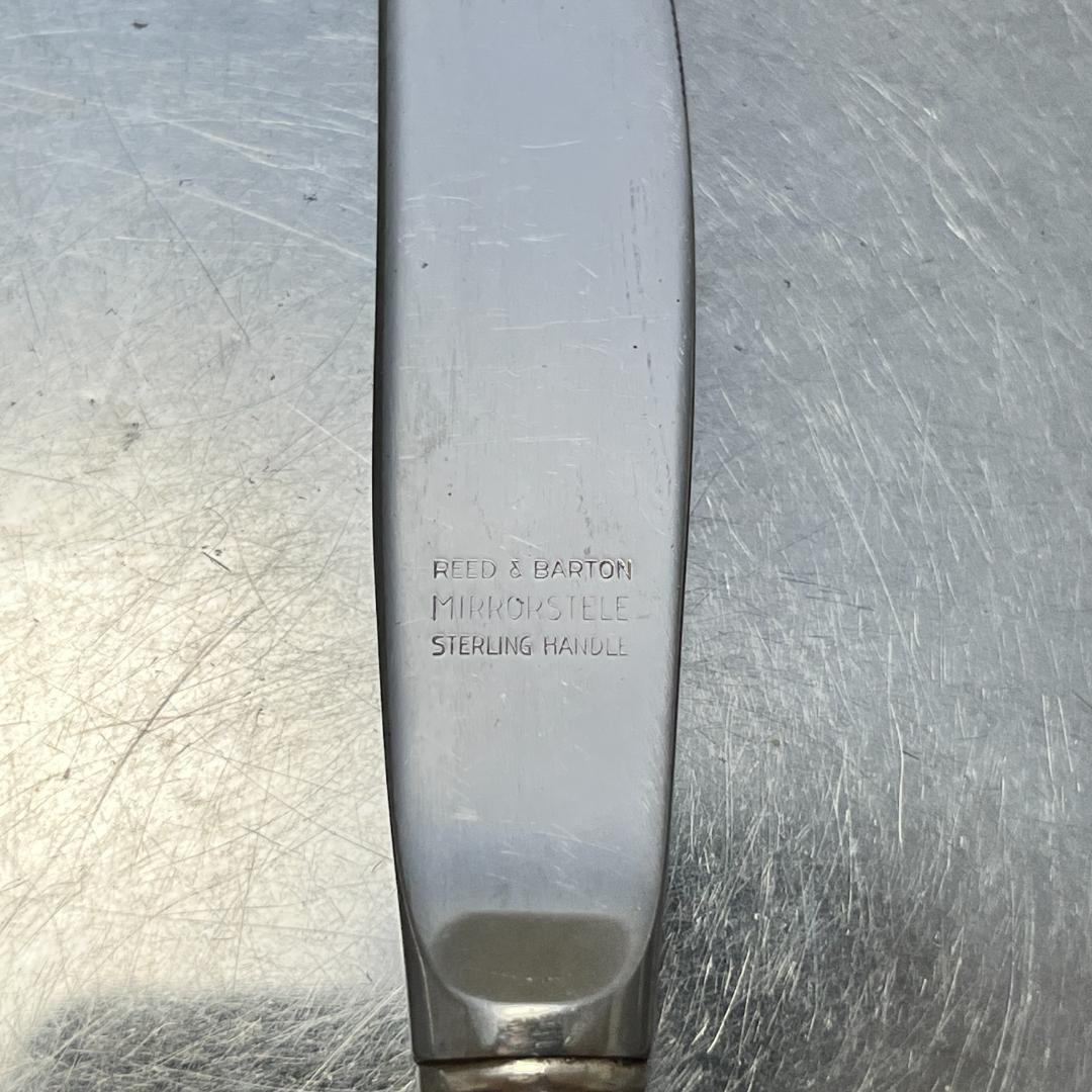 【Reed & Barton】 【純銀ハンドル】バターナイフ Francis I