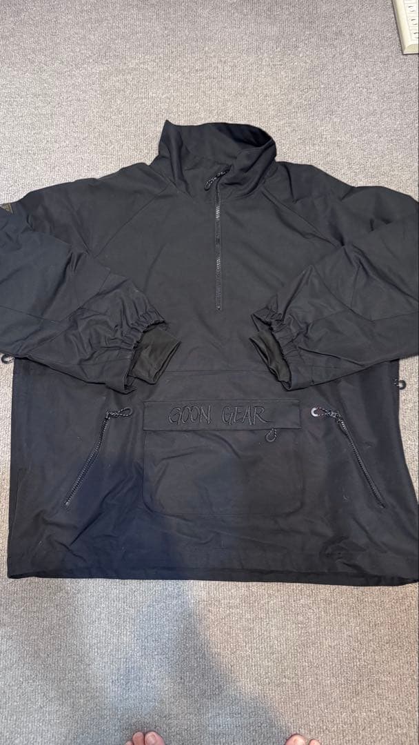 ユズMAHF ハーフジップジャケット 黒　メンズ ユニセックス