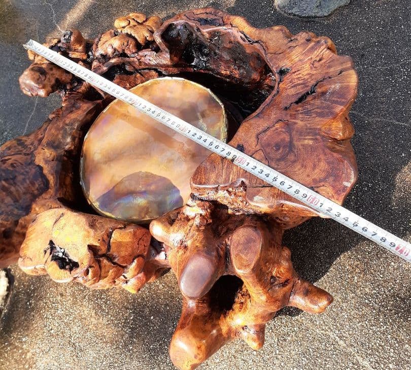 天然欅瘤くりぬき火鉢