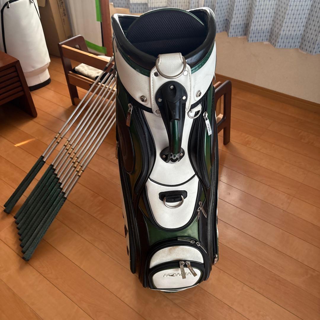 HONMA キャディバッグ 緑・白