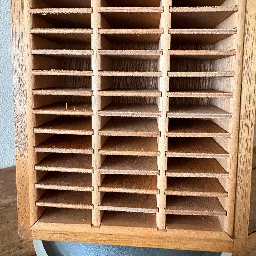 レトロ　トナカイ印　印鑑タワー　回転式ゴム印ケース　古道具 ショーケース　昭和