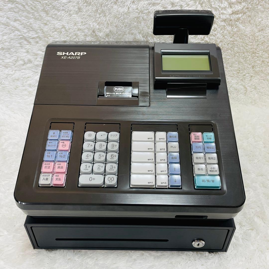 SHARP シャープ XE-A207B 電子レジスター レジ 店舗用品