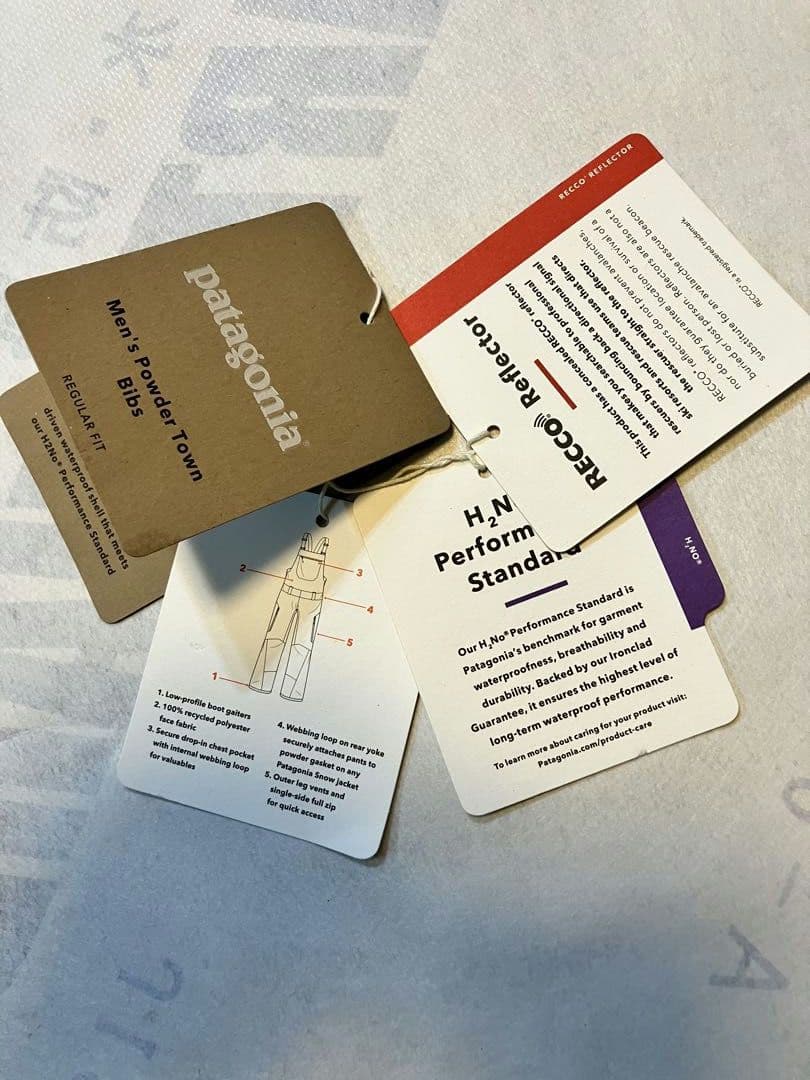 パタゴニア メンズ・パウダー・タウン・ビブ Sサイズ使用回数極少
