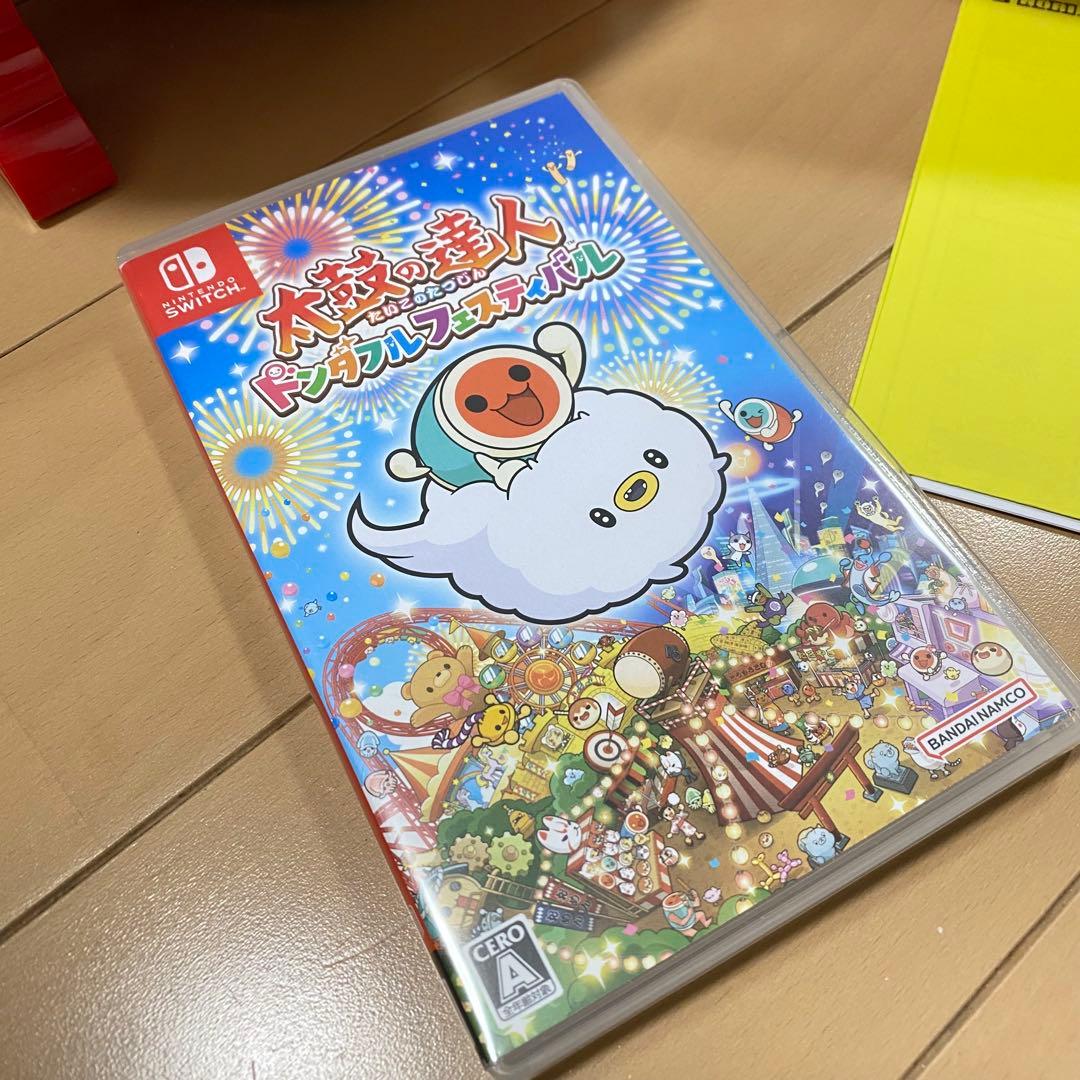 太鼓の達人　ドンダブルフェスティバル　太鼓とバチ2個