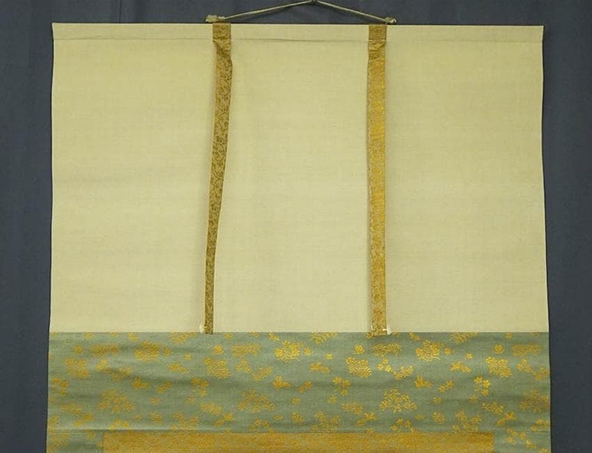 【真作】掛軸 池田桂仙『兜図』絹本 肉筆 無地箱 掛け軸 w040815