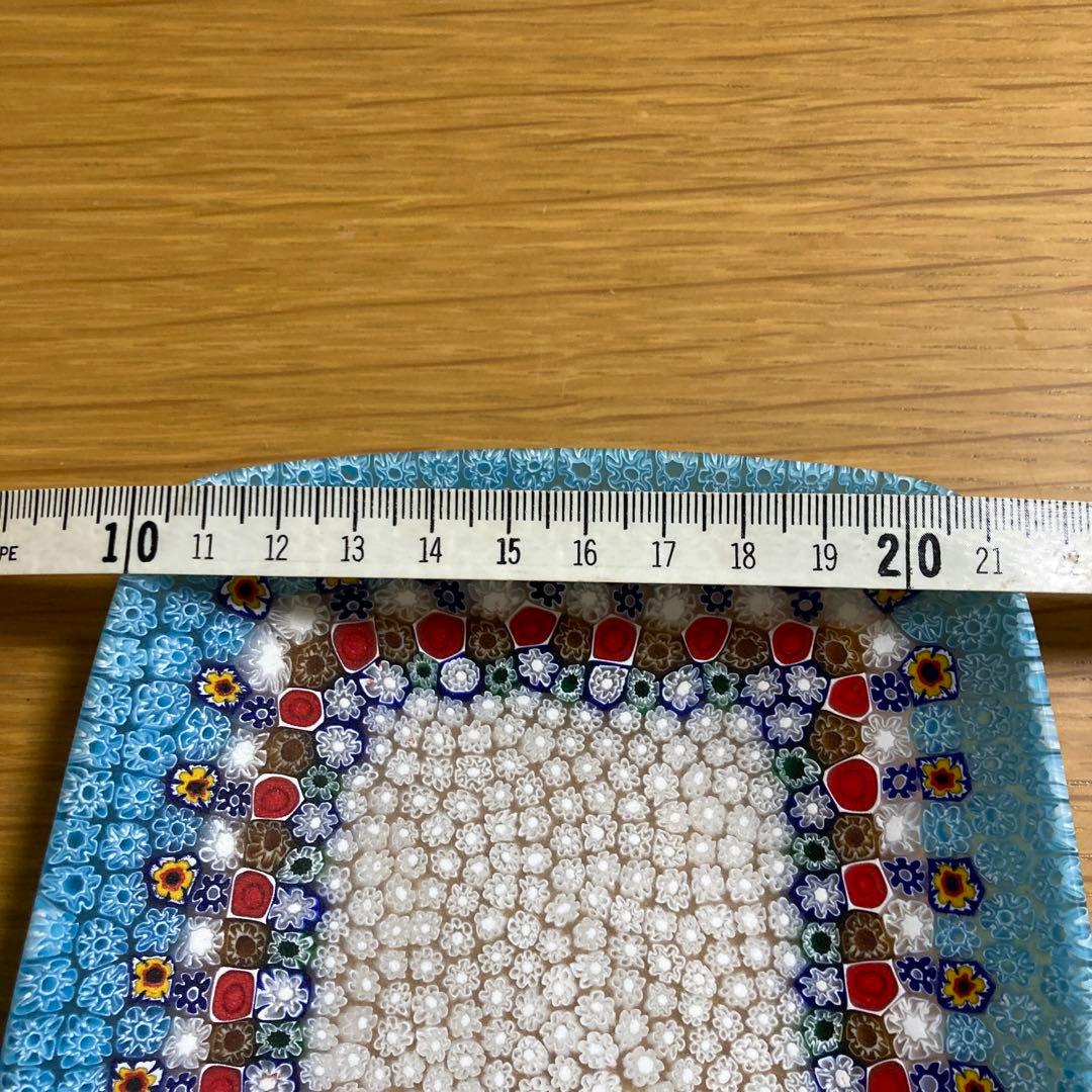 ベネチアンガラス　ミルフィオリ　プレート