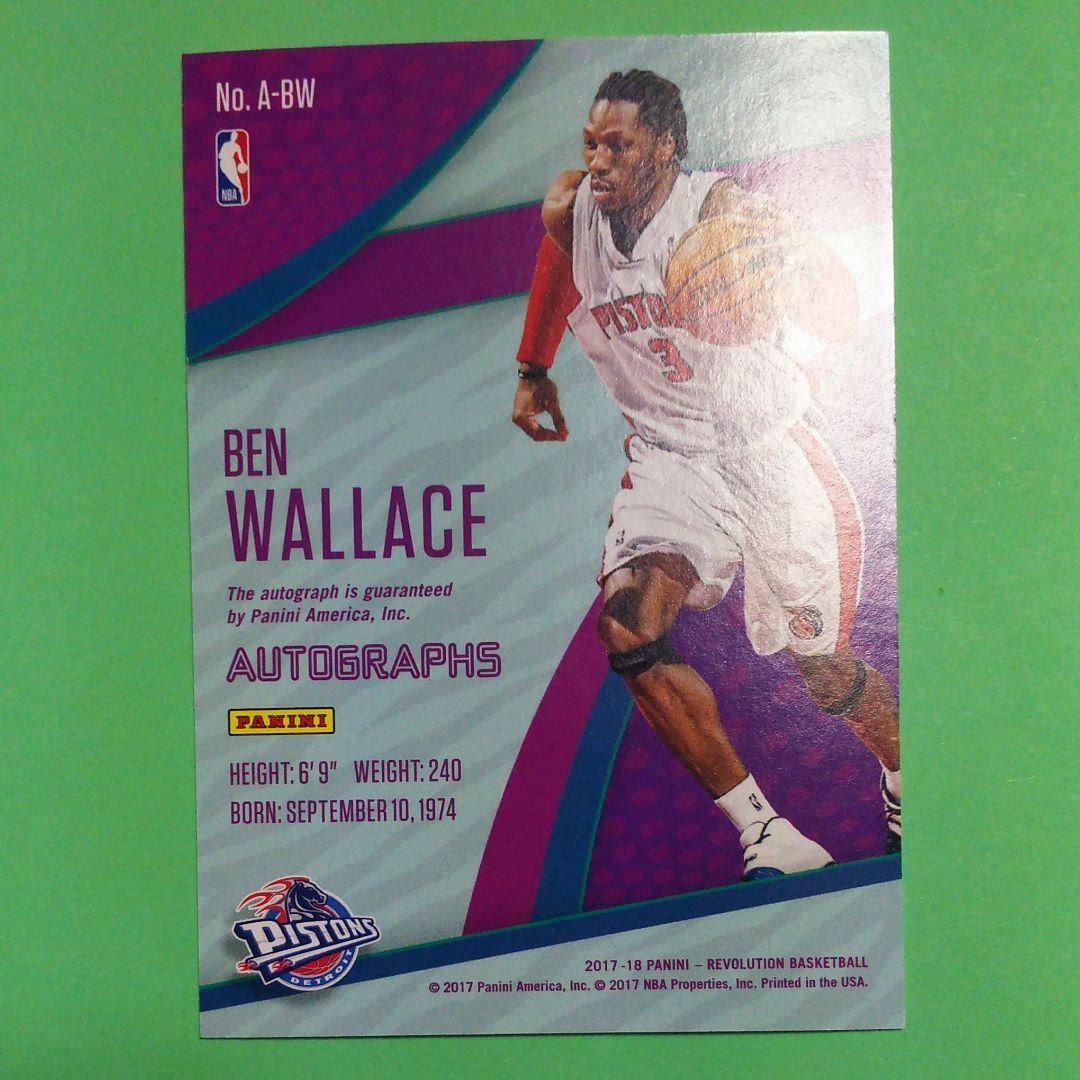 BEN WALLACE　ベン ウォレス　サインカード　 直書き　AUTO　NBA
