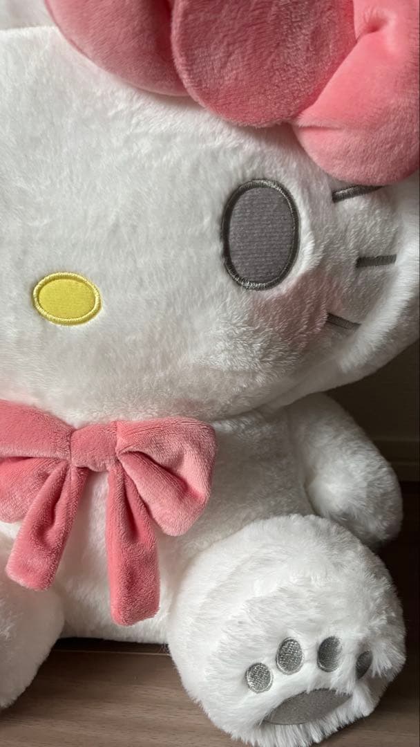 大 ハローキティ ホワイトベアドール　GJ タグ付き