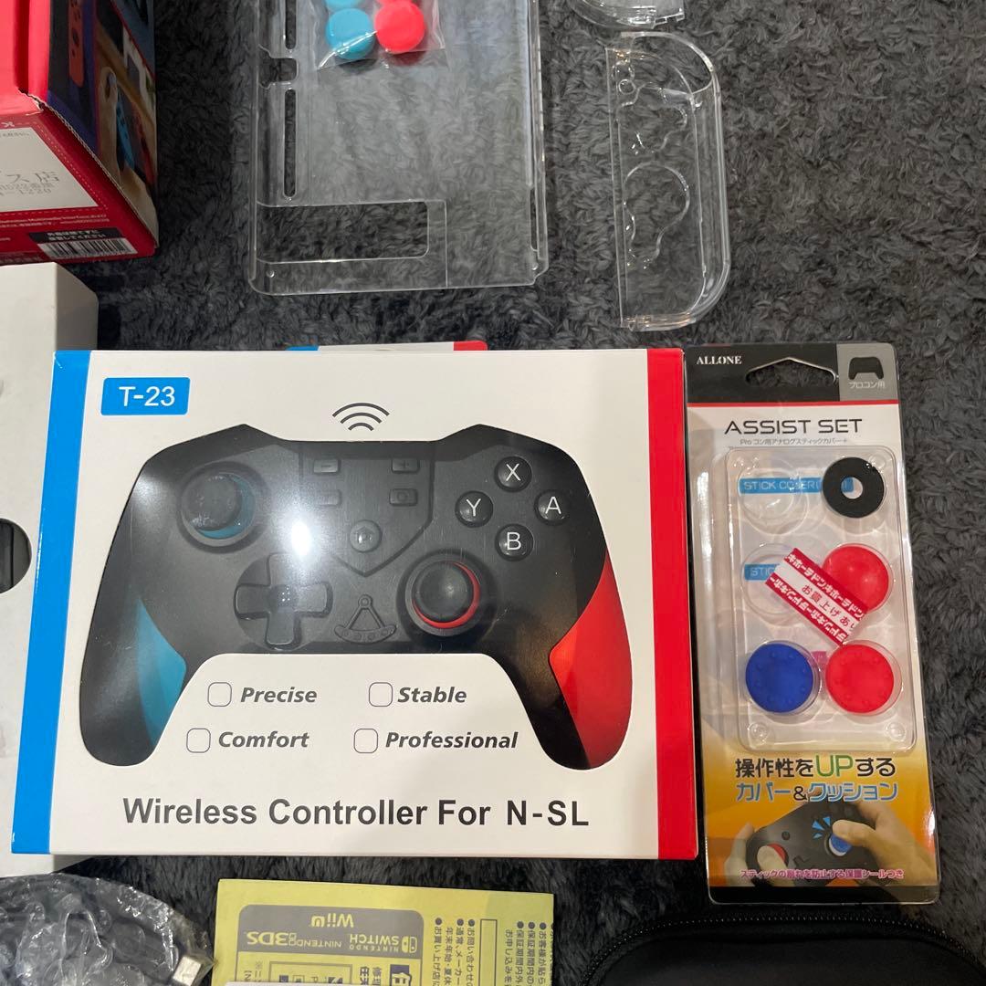 任天堂Switch 本体 バッテリー強化版 ＋ ケース・社外コントローラー付き