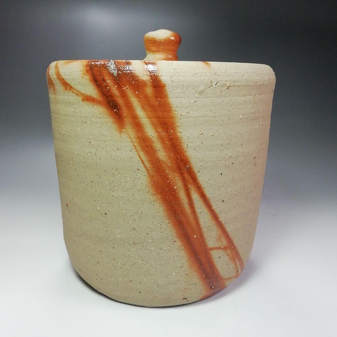 Ｓ４２２　水指　『備前　緋襷水指』『陶秀窯　山本出作』　共箱　茶道具