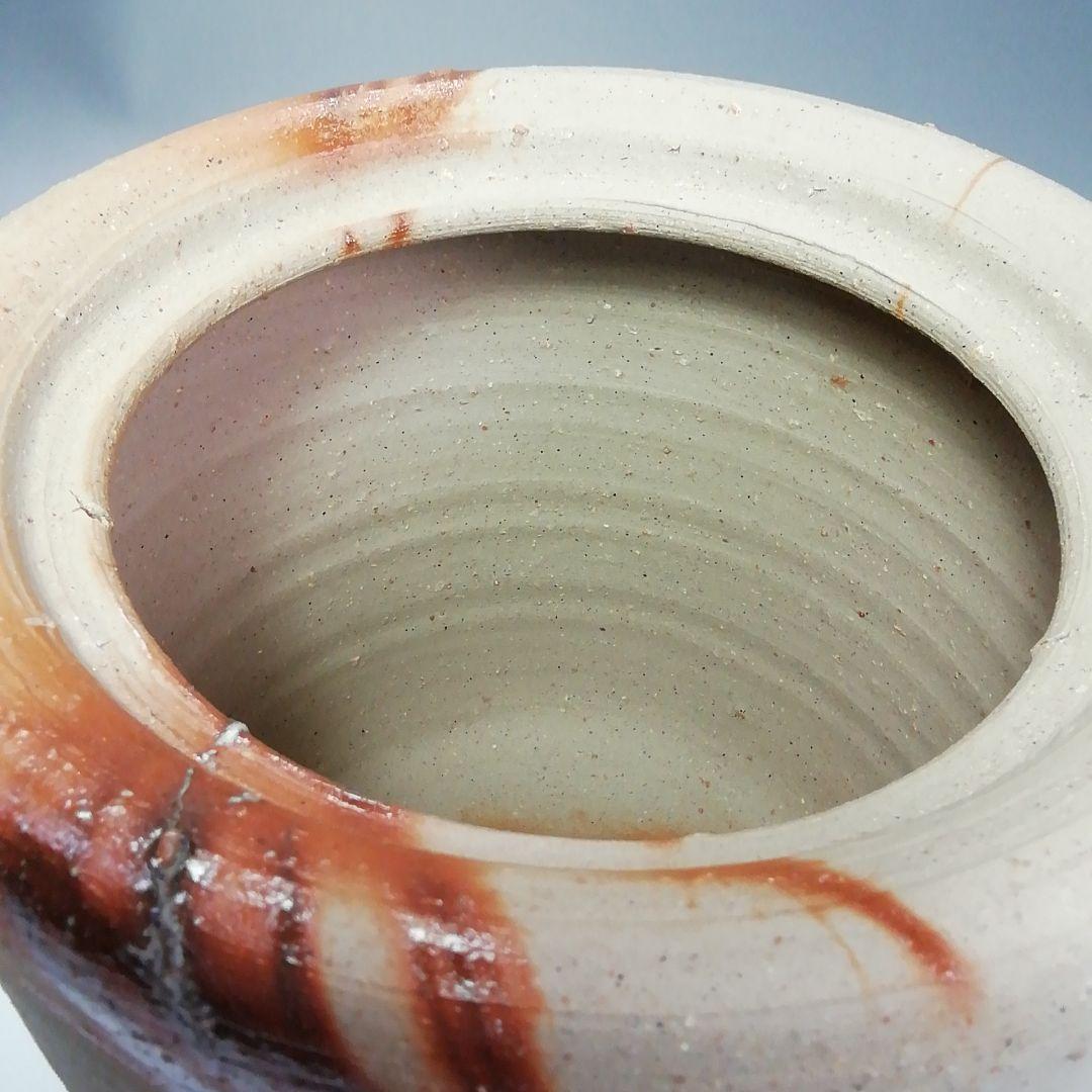 Ｓ４２２　水指　『備前　緋襷水指』『陶秀窯　山本出作』　共箱　茶道具