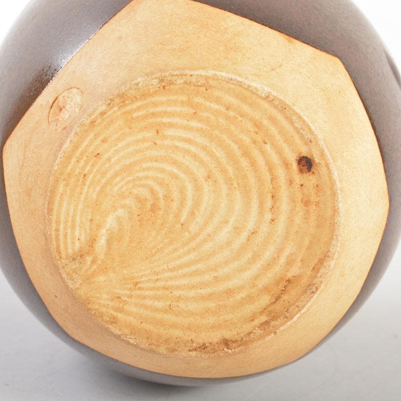 茶道具　洛東香月作　肩衛茶入　仕覆付　共箱　V　6181