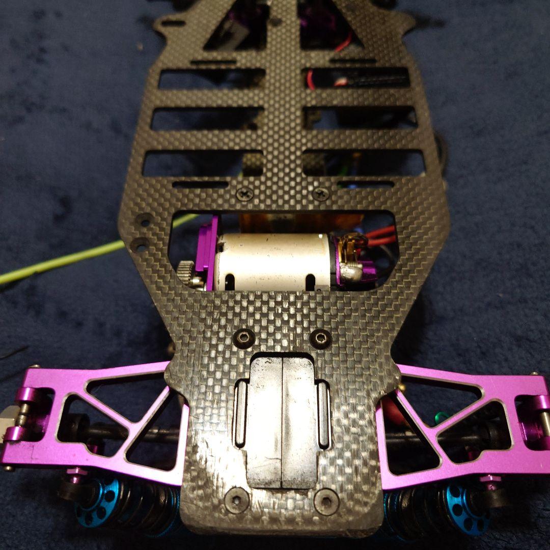 ラジコンドリフト　シャーシ改フルバージョン　電動ラジコンカー ブラック/パープル