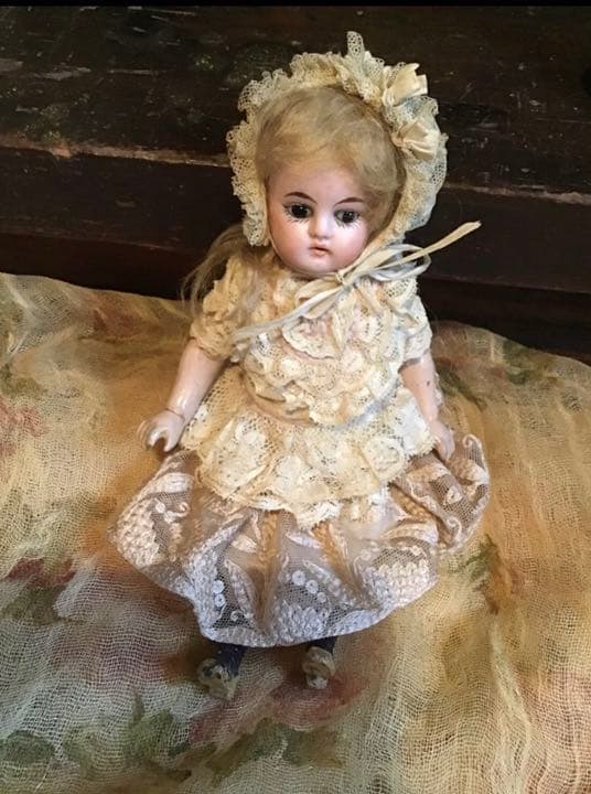 アンティーク　heubach walkingdoll 23cm ビスクドール