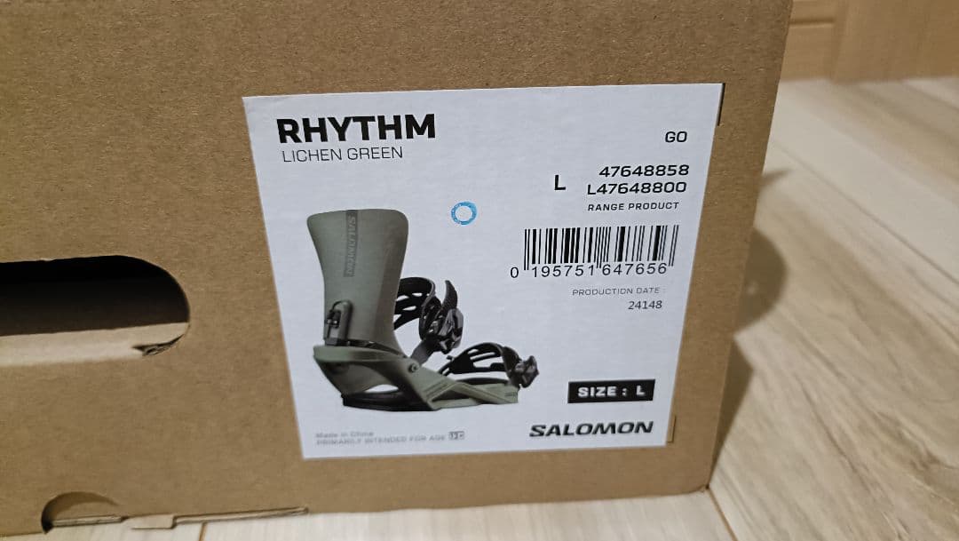 SALOMON RHYTHM ビンディング Lichen Green L