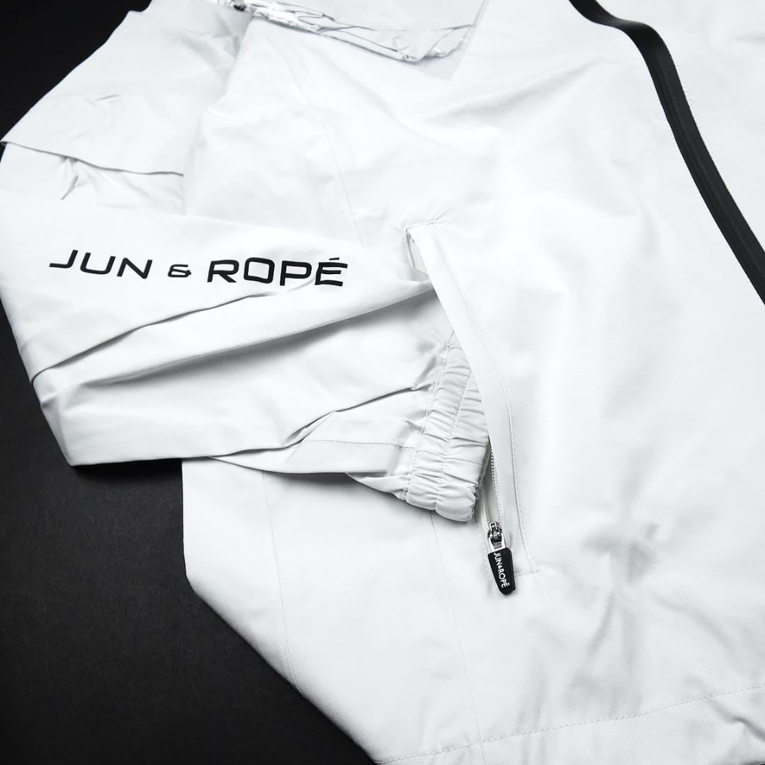 JUN&ROPE' ホワイト レインウェア M