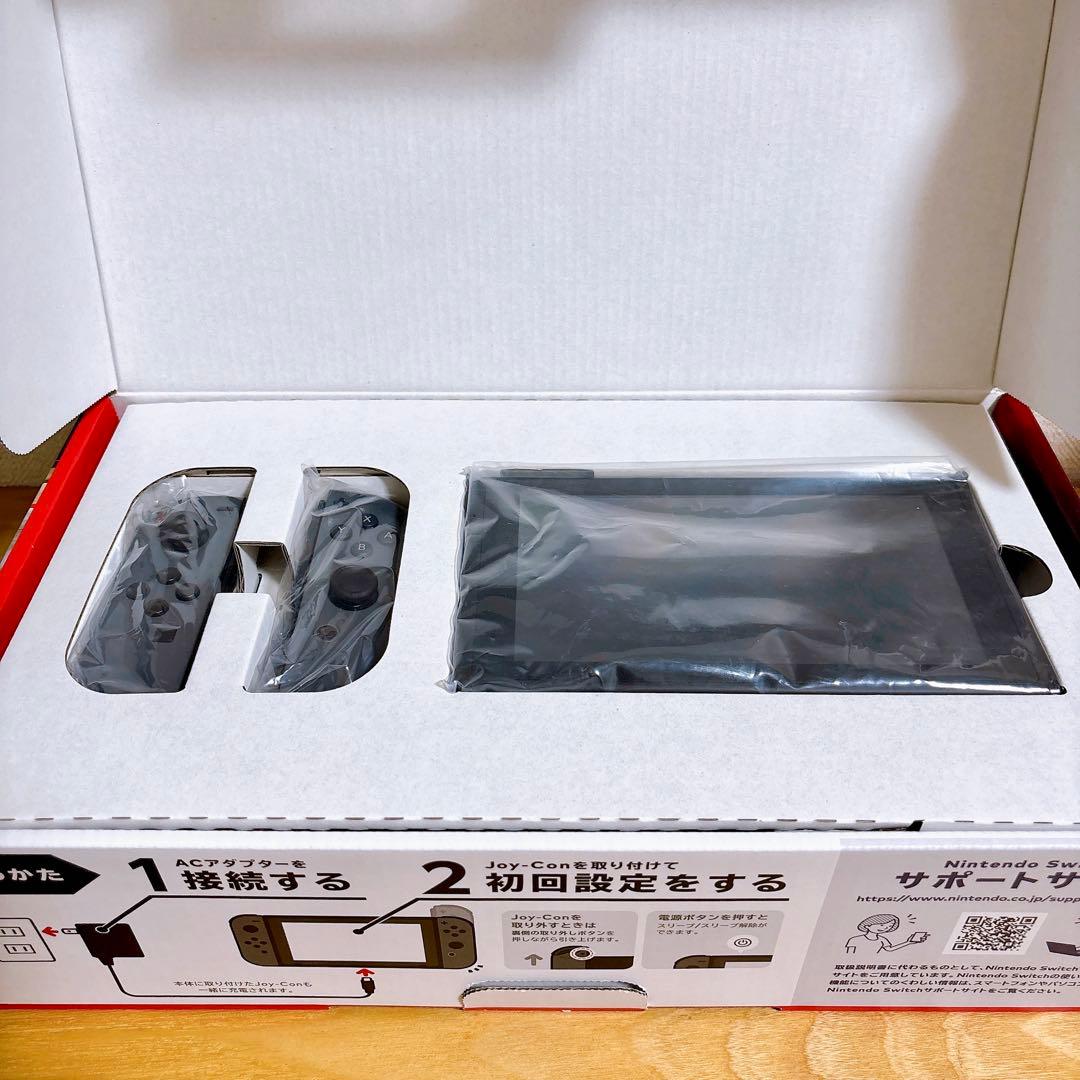 【美品】 バッテリー強化型 Nintendo Switch 本体 グレー