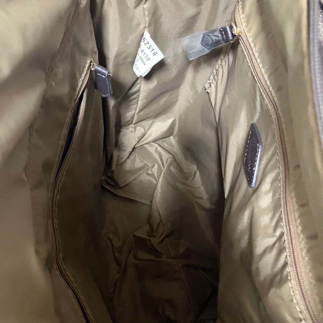 SWANY スワニー 総柄 モノグラム トラベル キャリーバッグ ブラウン