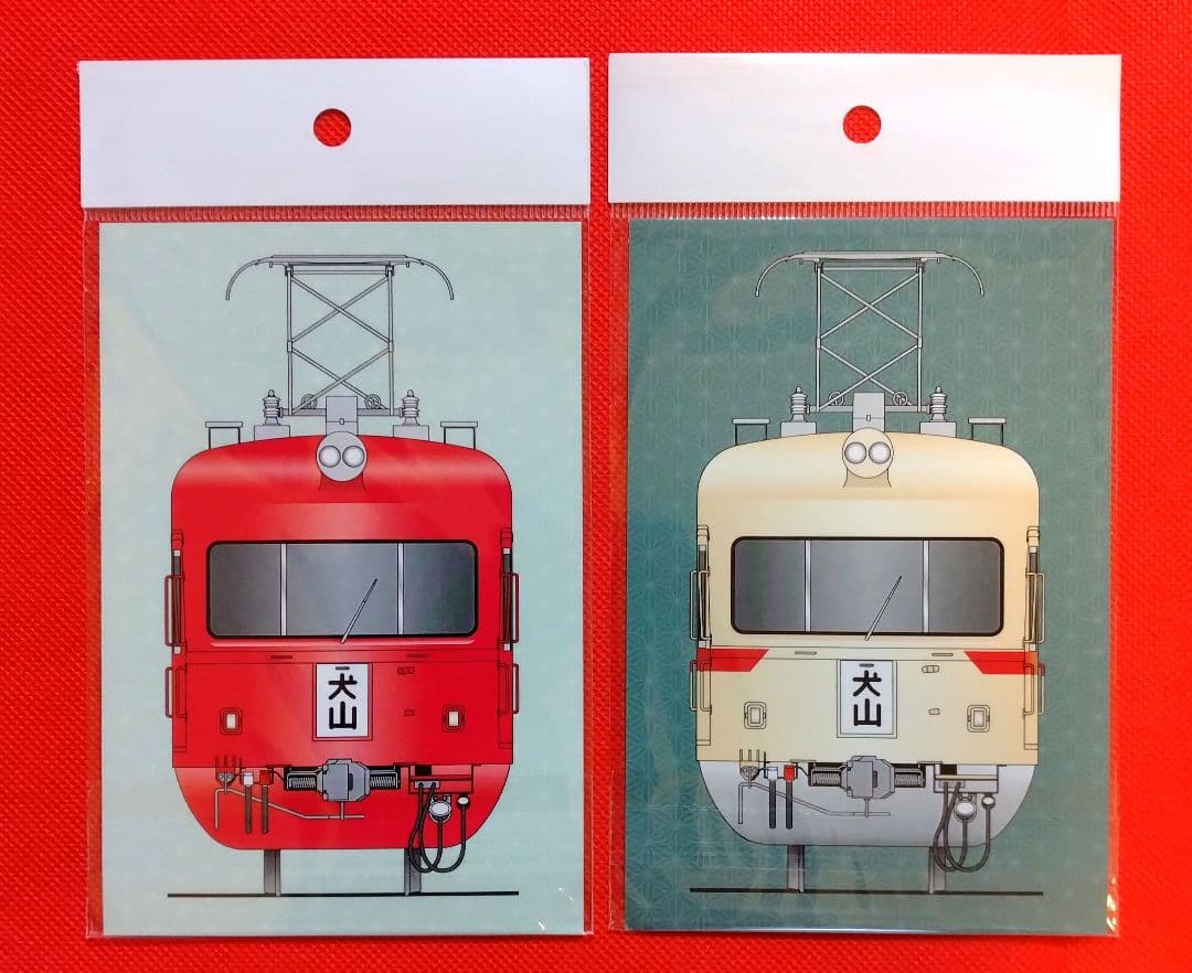 名鉄　ミニ系統板マグネット　行先板2種類　名鉄ハイキング