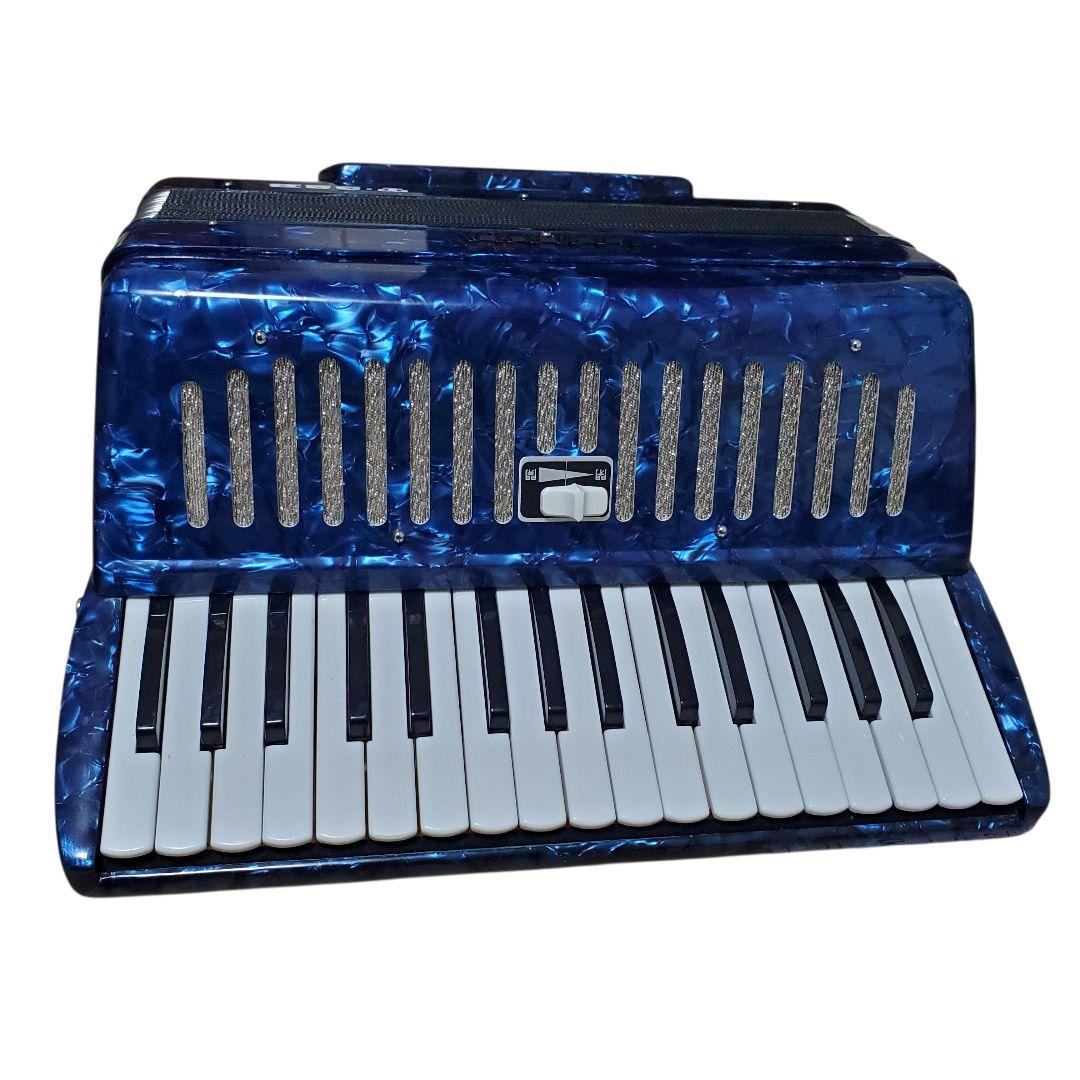 【極美品】YAMAHA T-32B テナーアコーディオン　ヤマハ　レトロブルー