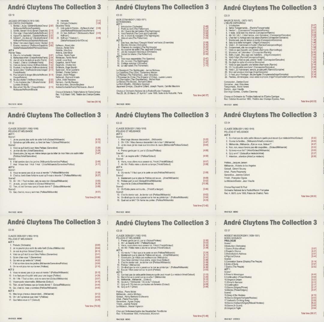 アンドレ・クリュイタンス・コレクション3／1948-64年オペラ録音集 56枚組