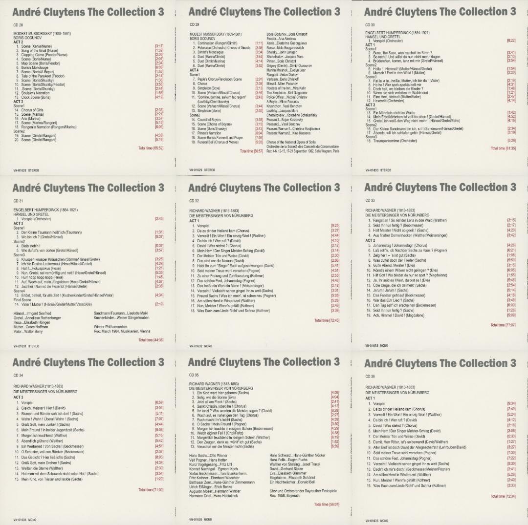 アンドレ・クリュイタンス・コレクション3／1948-64年オペラ録音集 56枚組