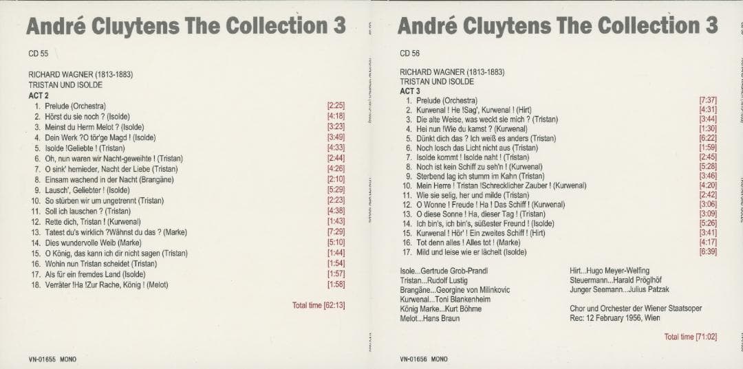 アンドレ・クリュイタンス・コレクション3／1948-64年オペラ録音集 56枚組