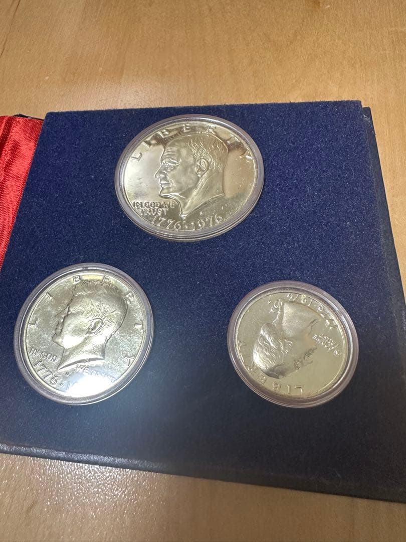 アメリカ建国200周年記念 シルバープルーフセット 3種【銀貨3枚・40%銀】