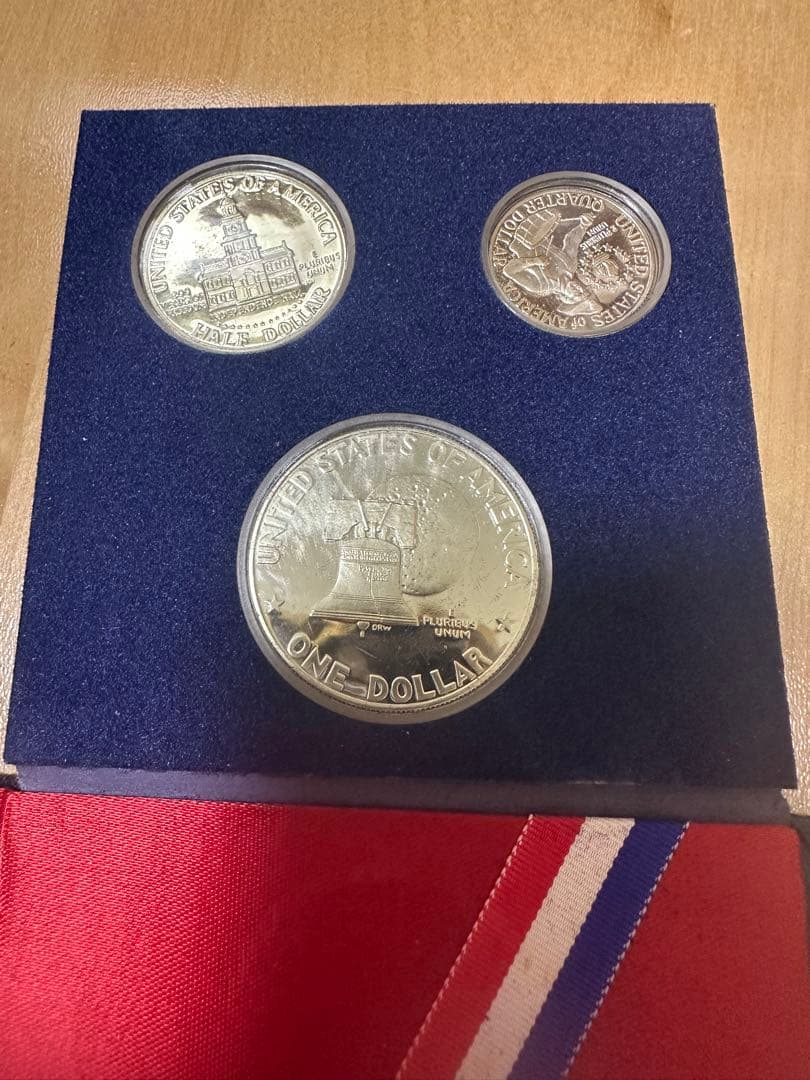 アメリカ建国200周年記念 シルバープルーフセット 3種【銀貨3枚・40%銀】