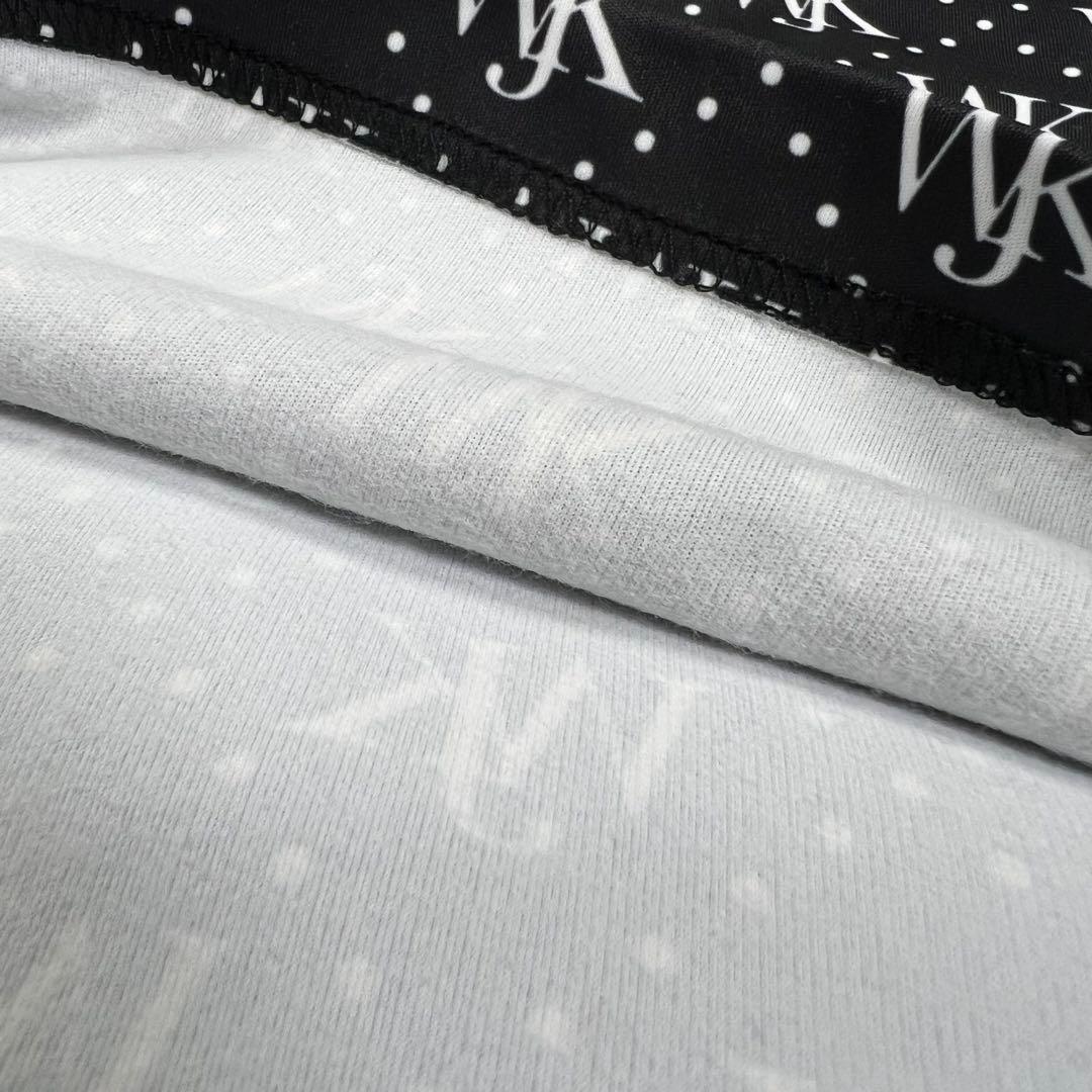 wjk wjkg ゴルフ カットソー モノグラム ハイネック モックネック