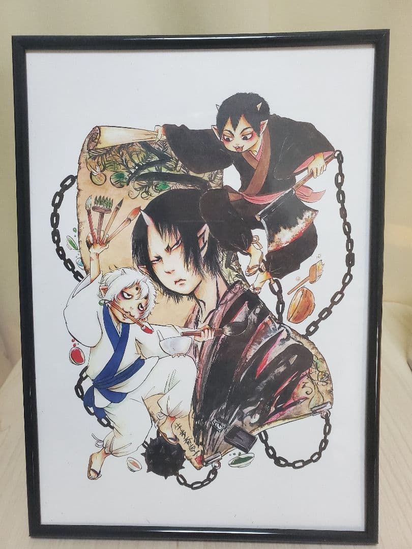 大幅値下げ 鬼灯の冷徹 立て掛け額 金魚草ボールペン セット