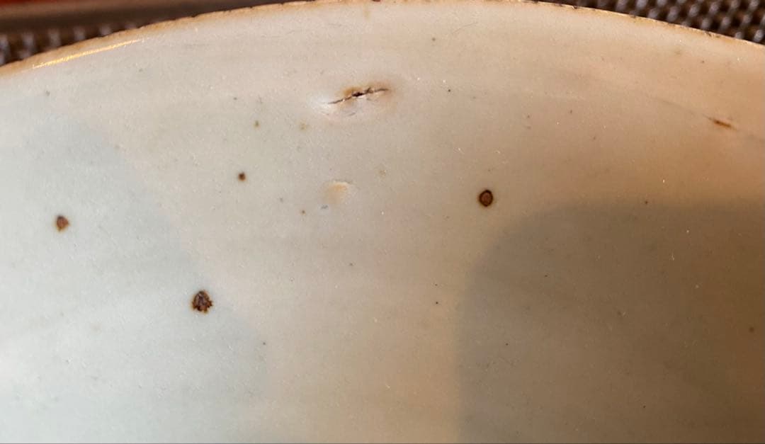 中国　染付絵皿　福禄寿喜　鑑賞台付 ・ヴィンテージ　レア ・台湾茶器