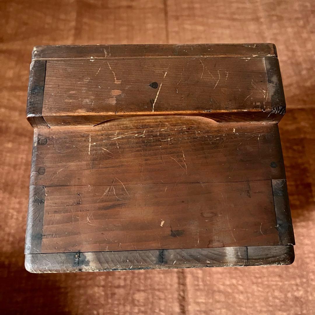 古道具　幕末　文字入　銭箱　千両箱