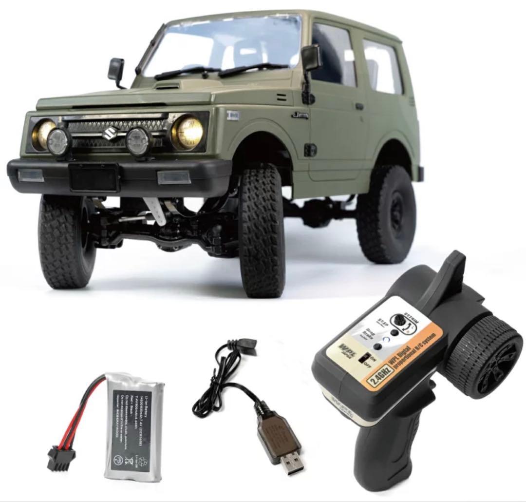 【美品】WPL C-74 1/10 4WD ジムニー オリーブ（ベースラジコン）