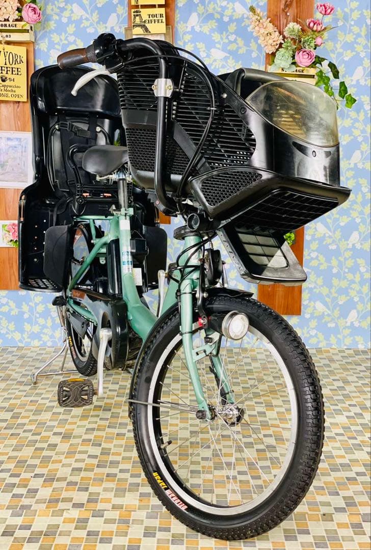 2340ブリヂストン3人乗り対応20インチ子供乗せ電動アシスト自転車