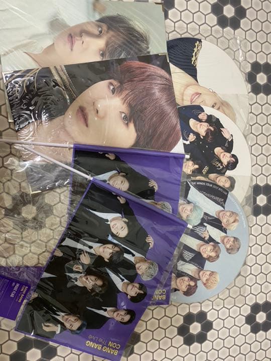 お値下げ中！BTS うちわ プレフォト スローガン