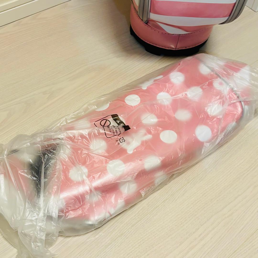 archivio ピンク ドット ゴルフバッグ ギャディバッグ