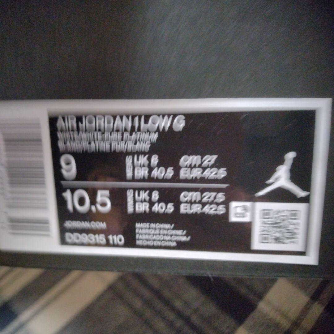 Air Jordan 1 Low ゴルフ 10.5 ホワイト　クロコダイルスキン