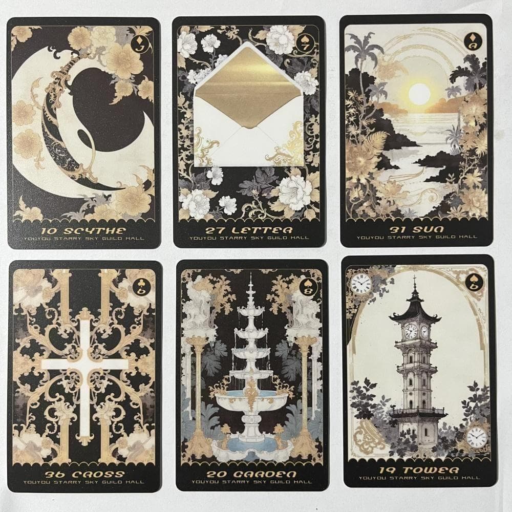 【正規品ルノルマンカード】美麗✨海外インディーズ✨シックで上品な色彩のデッキ