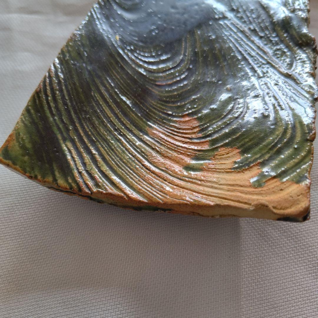 久岡冬彦 織部長皿