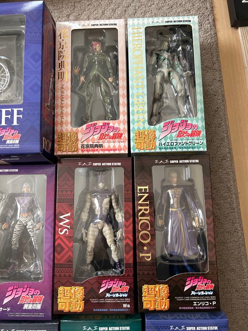 ジョジョの奇妙な冒険 超像可動フィギュア　セット 8体(限定パーツ付)
