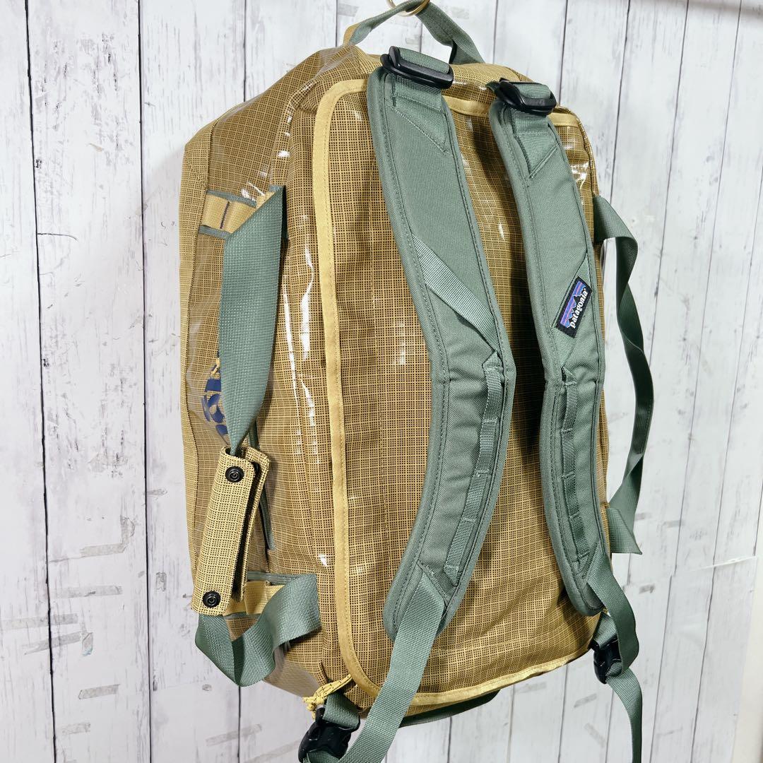 【極美品】パタゴニア ブラックホール ダッフル 40L ゴールド 2way