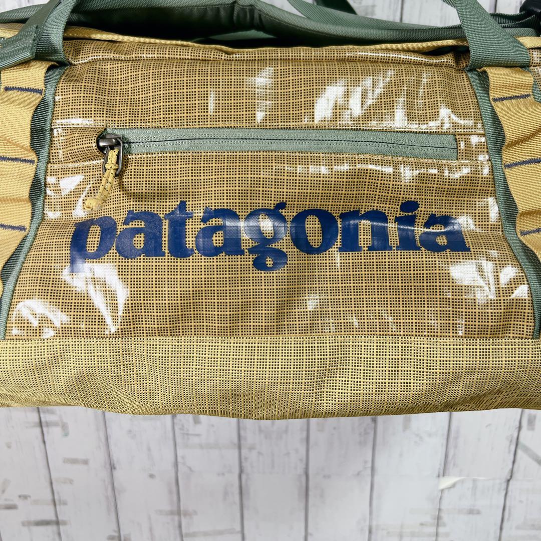 【極美品】パタゴニア ブラックホール ダッフル 40L ゴールド 2way