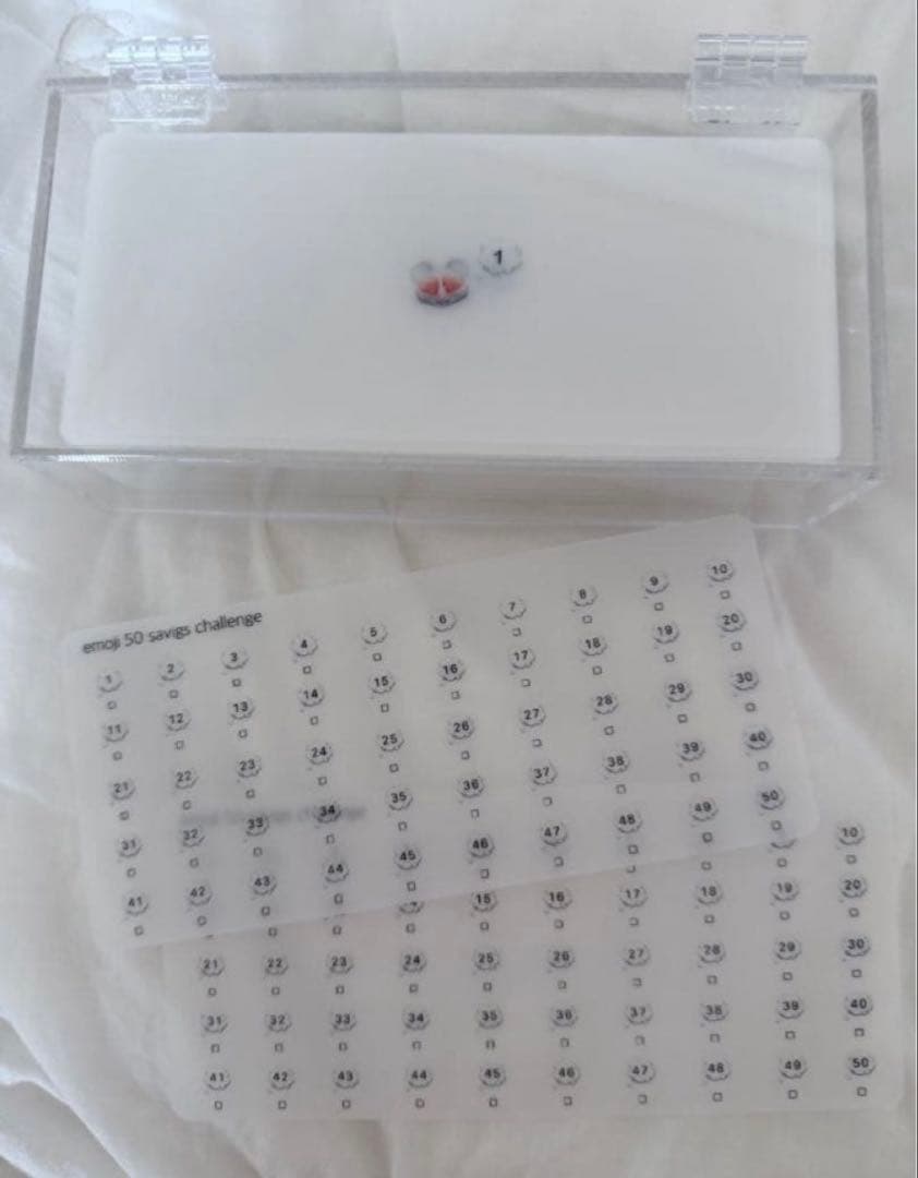 1点のみ！韓国 絵文字/50ボックス 現金 貯金