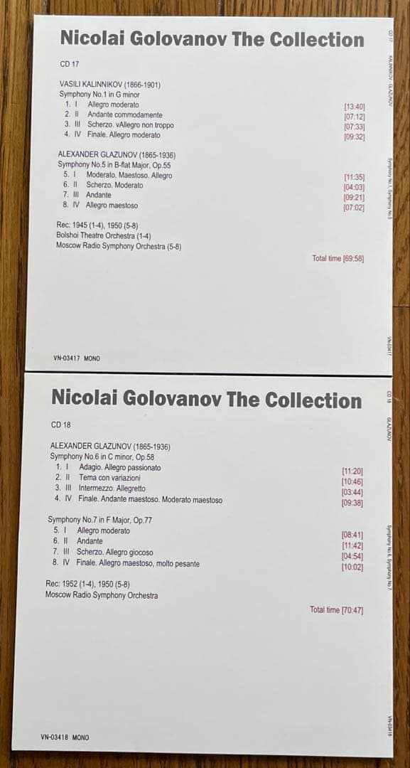 『ニコライ・ゴロワノフの芸術 (26CD)』 ヴェニアス