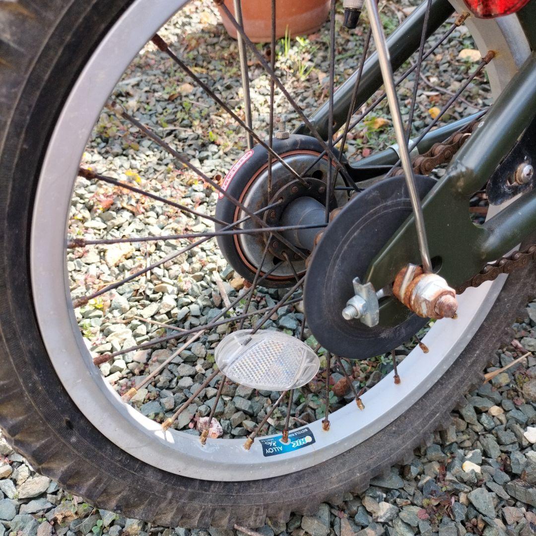 【難有】Jeep 幼児用自転車 オリーブグリーン★18インチ