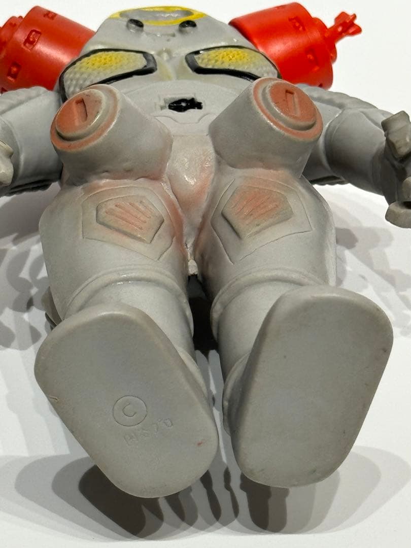 【秘蔵】マルサン　ブルマァク移行期　ソフビ　キングジョー　補修なし　当時物